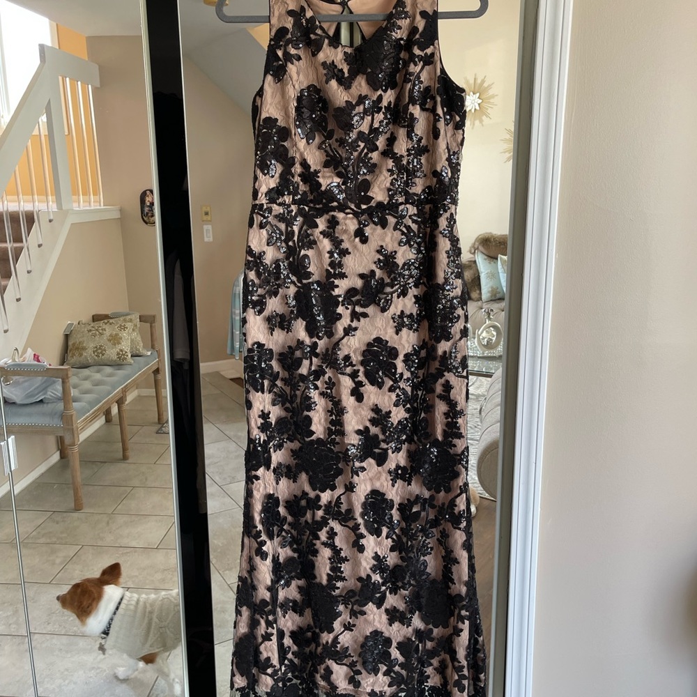 Beautiful black and nude dress